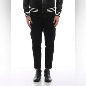 ❤️Host Pick❤️Authentic Black Dolce & Gabbana Logo Cargo Pants 99% Cotton